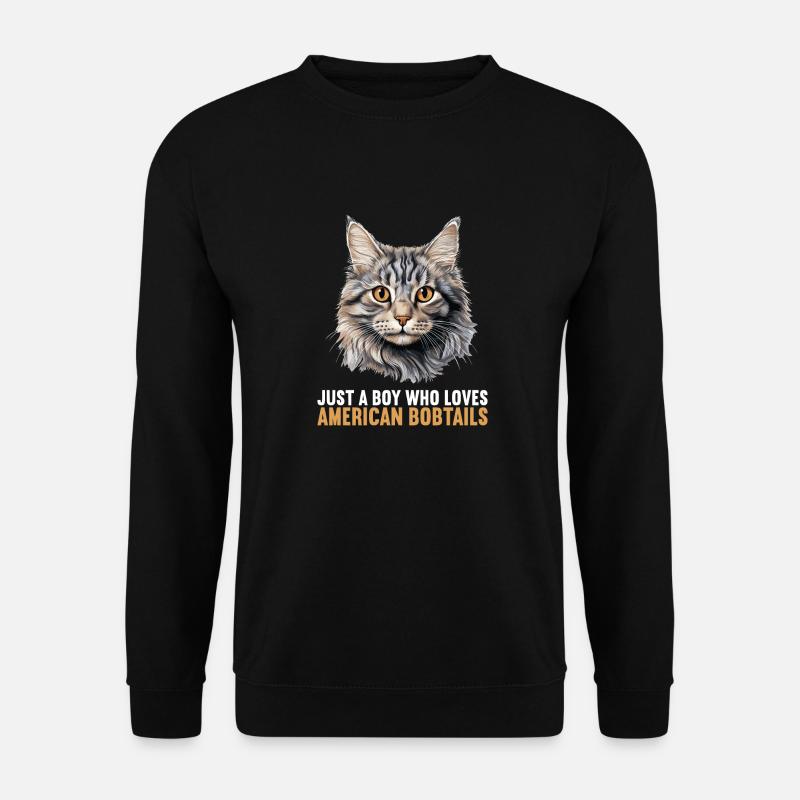 Cat Cats American Bobtail - Unisex Sweatshirt - black