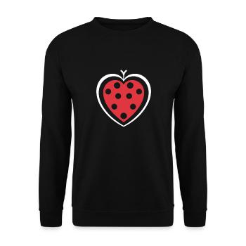 Little Ladybug - Unisex Sweatshirt - black - Front - Alina (178cm) & Michal (187cm)