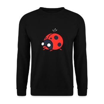 Little Ladybug - Unisex Sweatshirt - black - Front - Alina (178cm) & Michal (187cm)