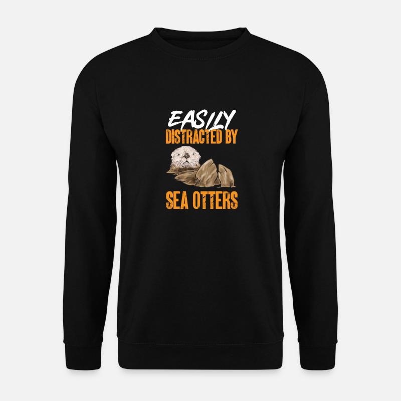 Seeotter - Unisex Pullover - Schwarz