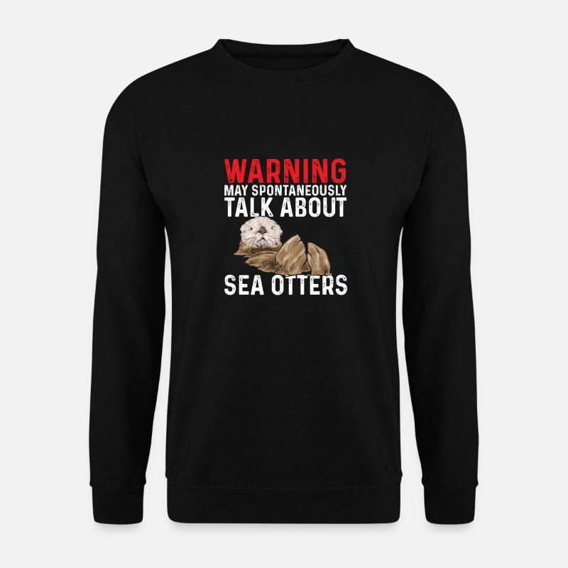 Sea otter - Unisex Sweatshirt - black