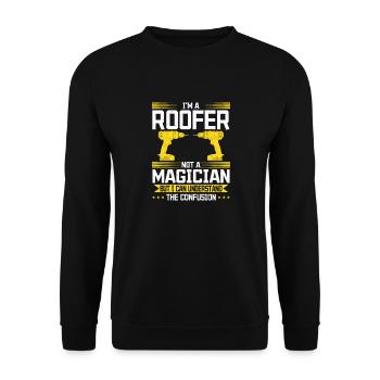 Not a magician, but a master of his craft! - Unisex Sweatshirt - black - Front - Alina (178cm) & Michal (187cm)