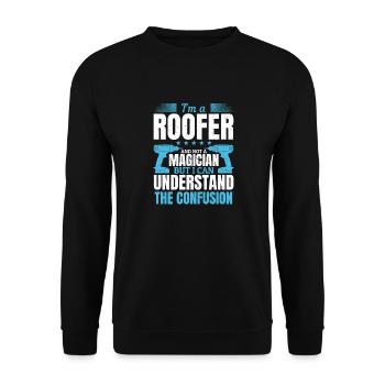 Not a magician, but a master of his craft! - Unisex Sweatshirt - black - Front - Alina (178cm) & Michal (187cm)