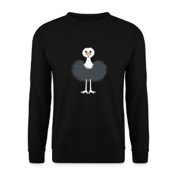 Strauß - Unisex Pullover - Schwarz - Vorne - Alina (178cm) & Michal (187cm)