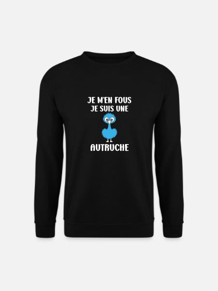 Humour autruche - Sweat-shirt Unisexe - noir