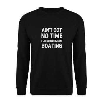 Drôles de canaux de navigation de plaisance n’ont pas de temps pour rien d’autre - Sweat-shirt Unisexe - noir - Devant - Alina (178cm) & Michal (187cm)