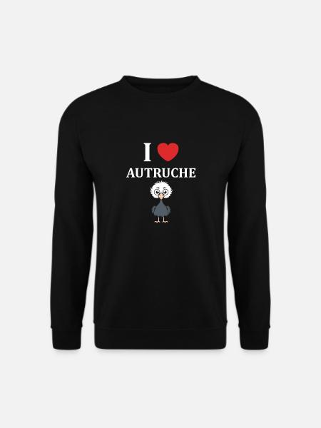 Citation autruche - Sweat-shirt Unisexe - noir