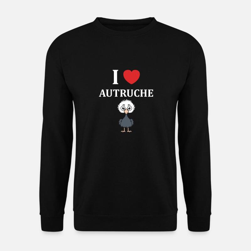 Strauß Zitat - Unisex Pullover - Schwarz