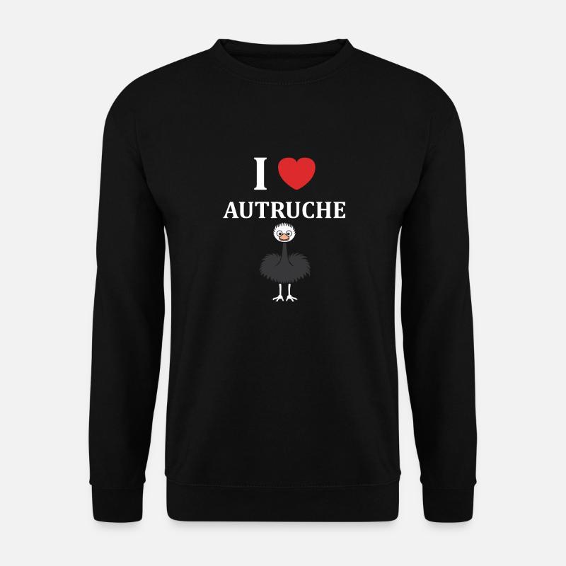 Strauß Zitat - Unisex Pullover - Schwarz