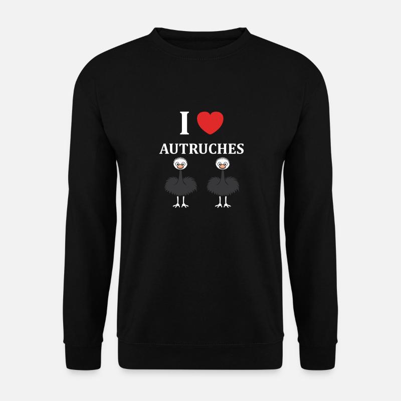 Strauß Zitat - Unisex Pullover - Schwarz