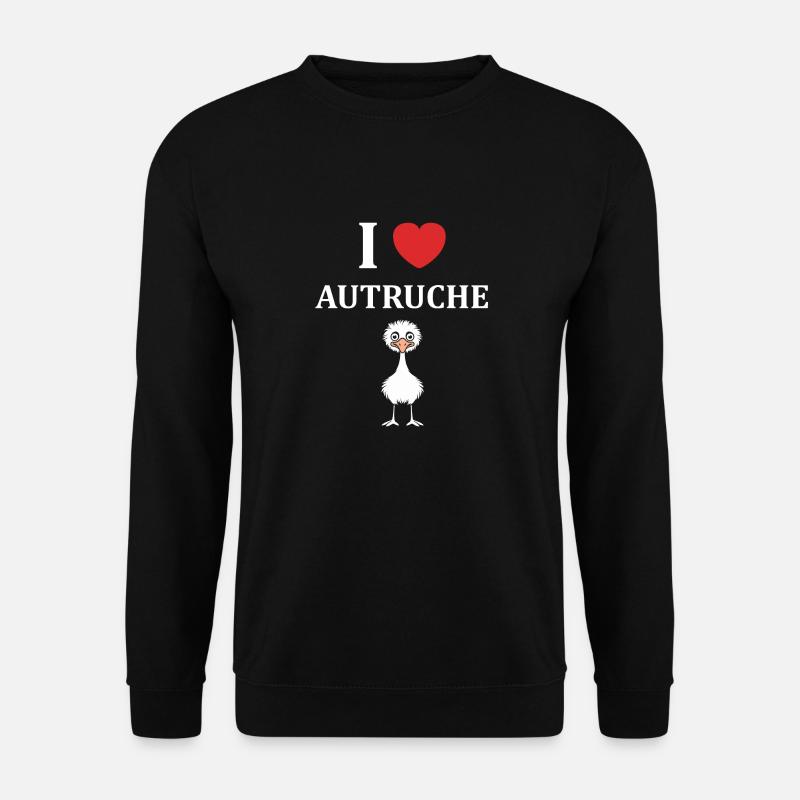 Citation autruche - Sweat-shirt Unisexe - noir