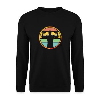 Boxing - Unisex Sweatshirt - black - Front - Alina (178cm) & Michal (187cm)