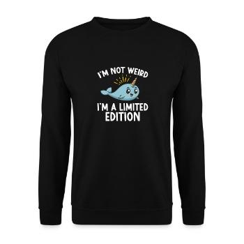 Narval Licorne Baleine - Sweat-shirt Unisexe - noir - Devant - Alina (178cm) & Michal (187cm)