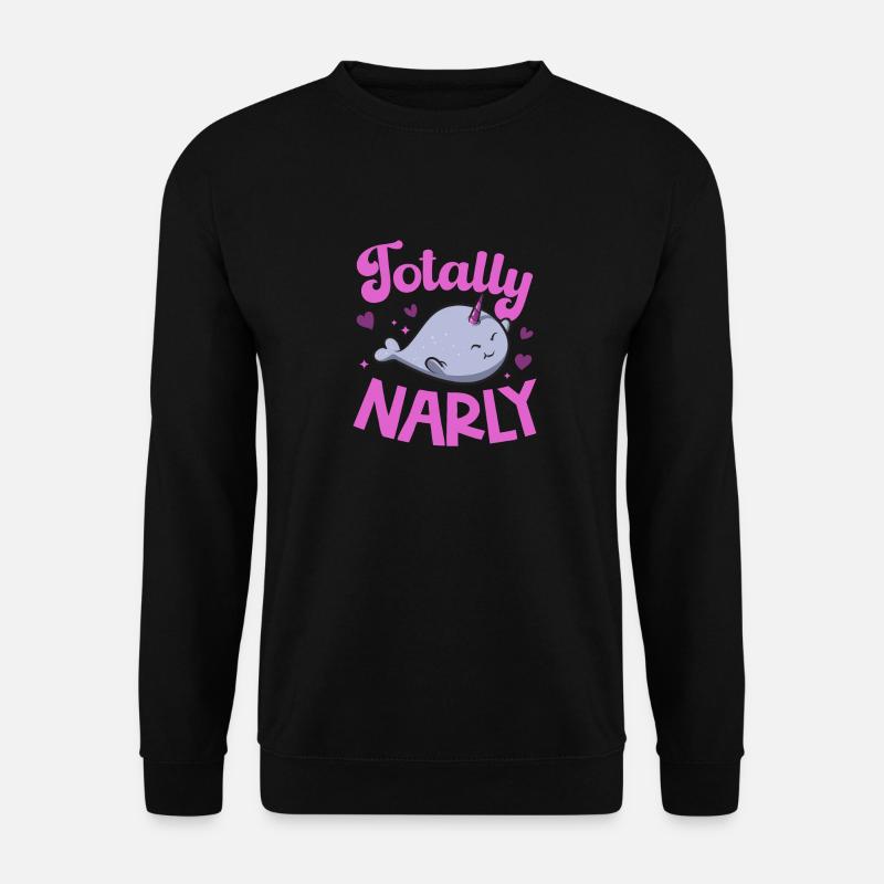 Narwal Einhornwal - Unisex Pullover - Schwarz