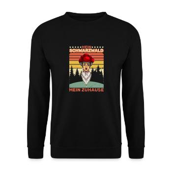 Ma Forêt-Noire, ma maison, Forêt - Sweat-shirt Unisexe - noir - Devant - Alina (178cm) & Michal (187cm)