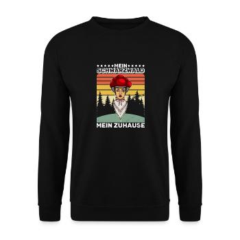 Ma Forêt-Noire, ma forêt natale - Sweat-shirt Unisexe - noir - Devant - Alina (178cm) & Michal (187cm)