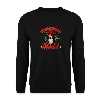 Schwarzwaldmädel Schwarzwald allemand Wald - Sweat-shirt Unisexe - noir - Devant - Alina (178cm) & Michal (187cm)