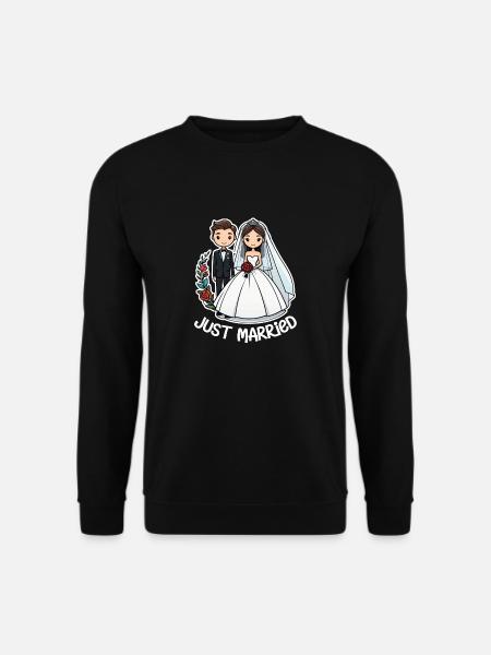 Just Married - For Wedding - Unisex Sweatshirt - black