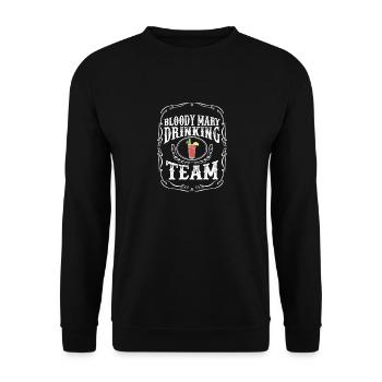 Bloody Mary Drinking Team Cocktail Alkohol Getränk - Unisex Pullover - Schwarz - Vorne - Alina (178cm) & Michal (187cm)