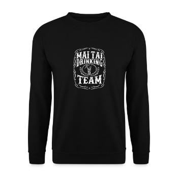 T-shirt de l’équipe de boisson Mai Tai - Cocktail Alcohol - Sweat-shirt Unisexe - noir - Devant - Alina (178cm) & Michal (187cm)