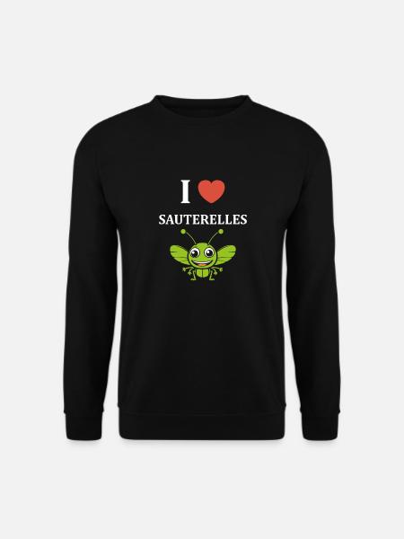 Humour sauterelle - Sweat-shirt Unisexe - noir