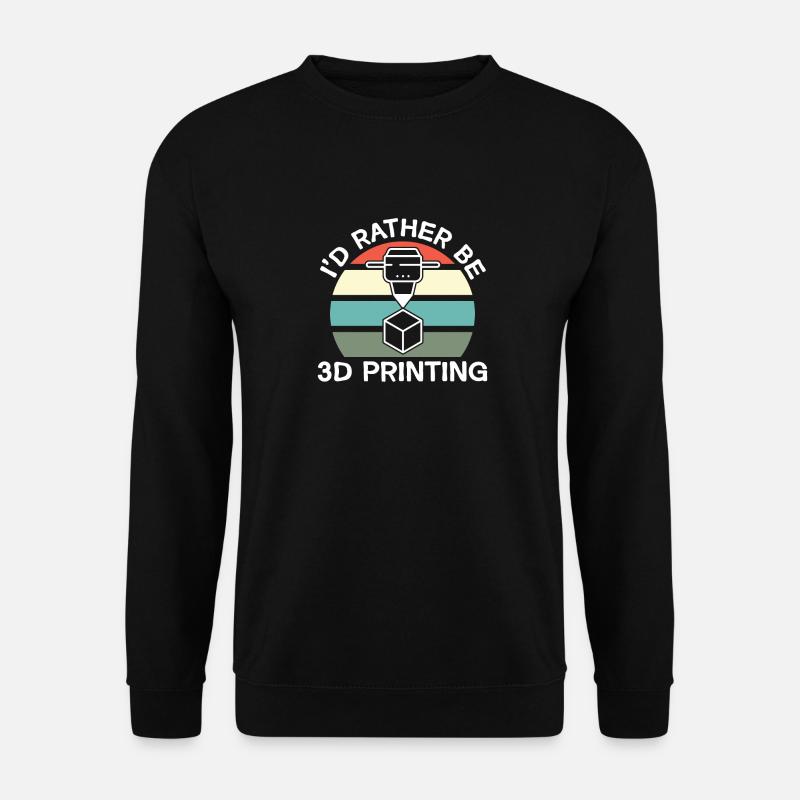 Imprimante 3D Impression 3D - Sweat-shirt Unisexe - noir