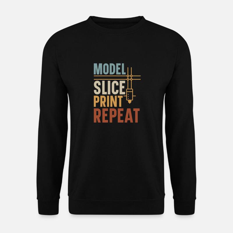 3D Drucker 3D Druck - Unisex Pullover - Schwarz