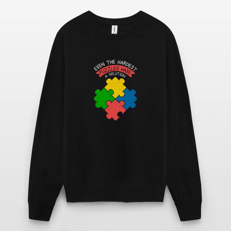 Même les puzzles les plus difficiles ont une pièce de solution Jig Sweat-shirt Unisexe