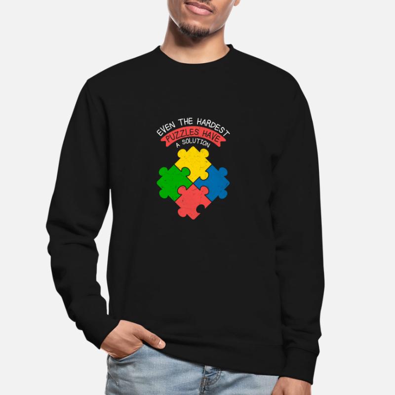Même les puzzles les plus difficiles ont une pièce de solution Jig Sweat-shirt Unisexe