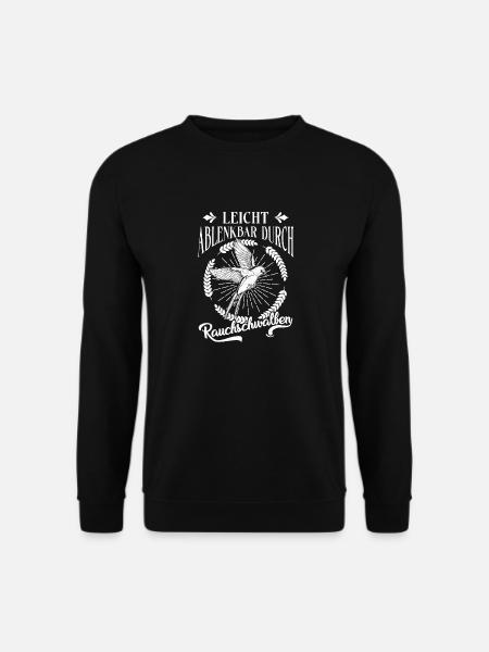 Easily distracted by barn swallows - Unisex Sweatshirt - black