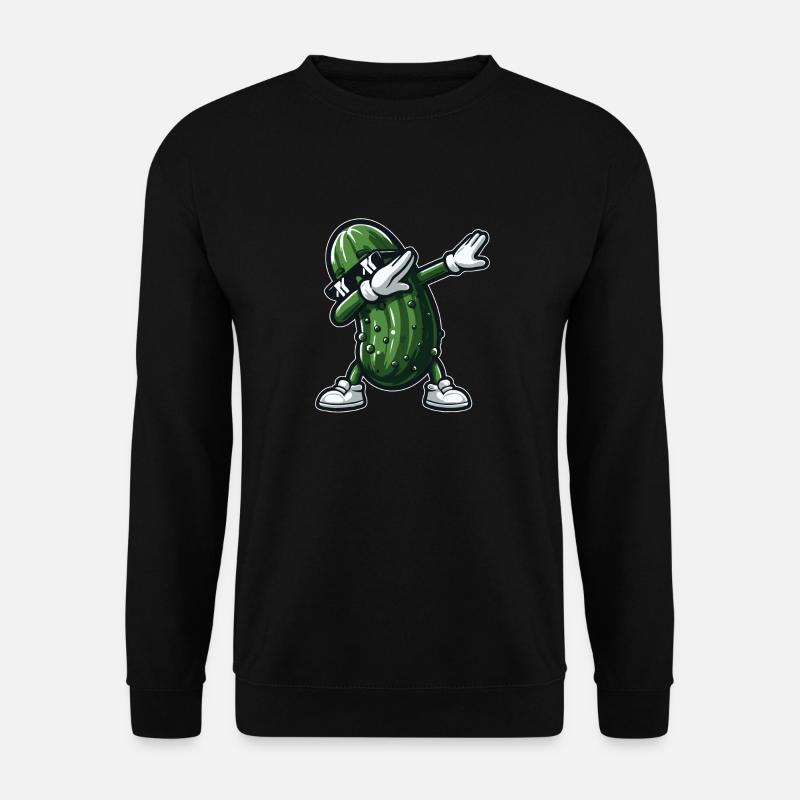 Dabbing Gurke Dab Gurke Dill Gurke Gurke Lustig - Unisex Pullover - Schwarz