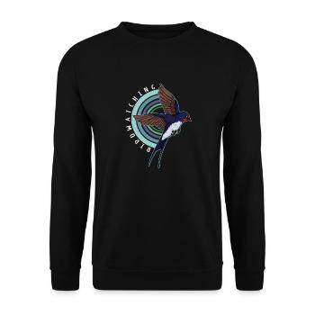 Observation des oiseaux Hirondelle rustique Autriche Oiseau - Sweat-shirt Unisexe - noir - Devant - Alina (178cm) & Michal (187cm)