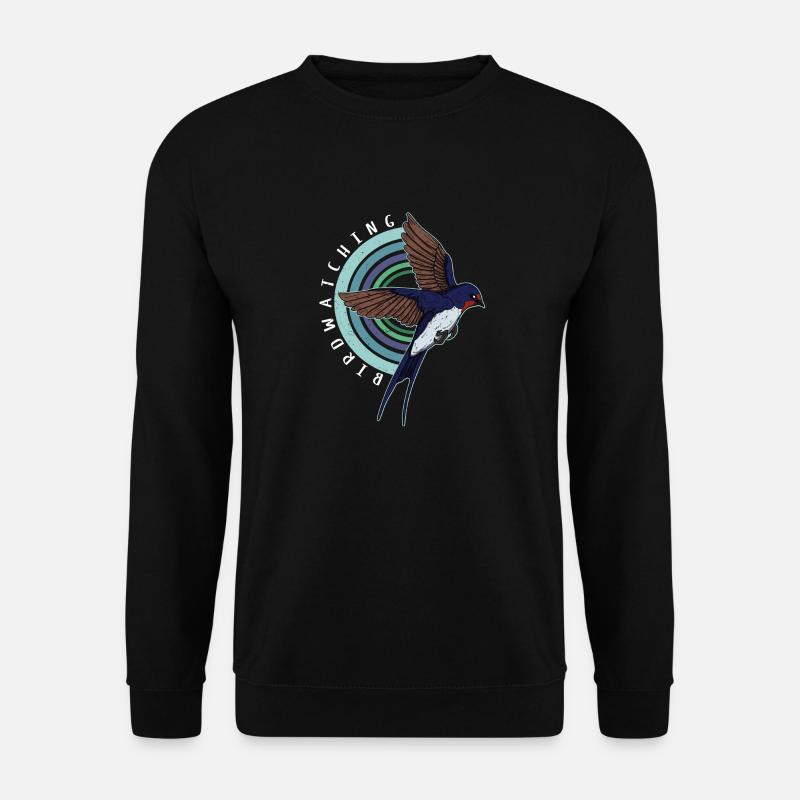 Birdwatching Barn Swallow Austria Bird - Unisex Sweatshirt - black