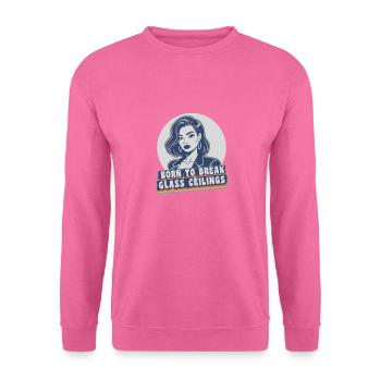 Frauenrechte Female Empowerment zerbrechen Glas - Unisex Pullover - Pink - Vorne