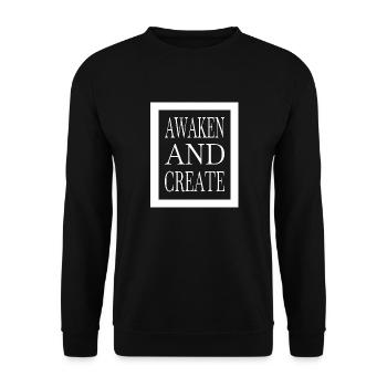 spiritual awakening enlightenment practices - Unisex Sweatshirt - black - Front - Alina (178cm) & Michal (187cm)