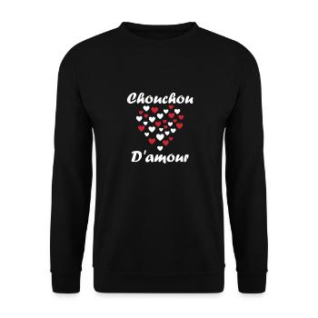 Chouchou - Sweat-shirt Unisexe - noir - Devant - Alina (178cm) & Michal (187cm)