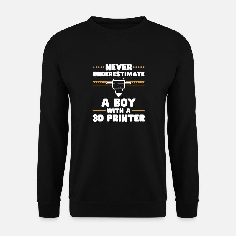Imprimante 3D Impression 3D - Sweat-shirt Unisexe - noir