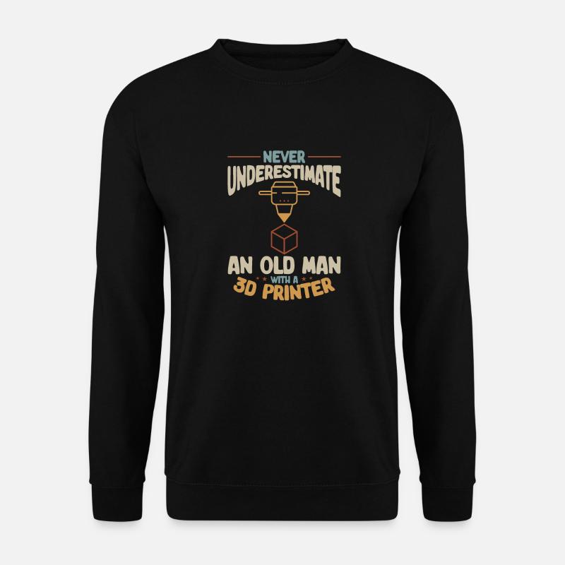 3D Printer 3D Printing - Unisex Sweatshirt - black