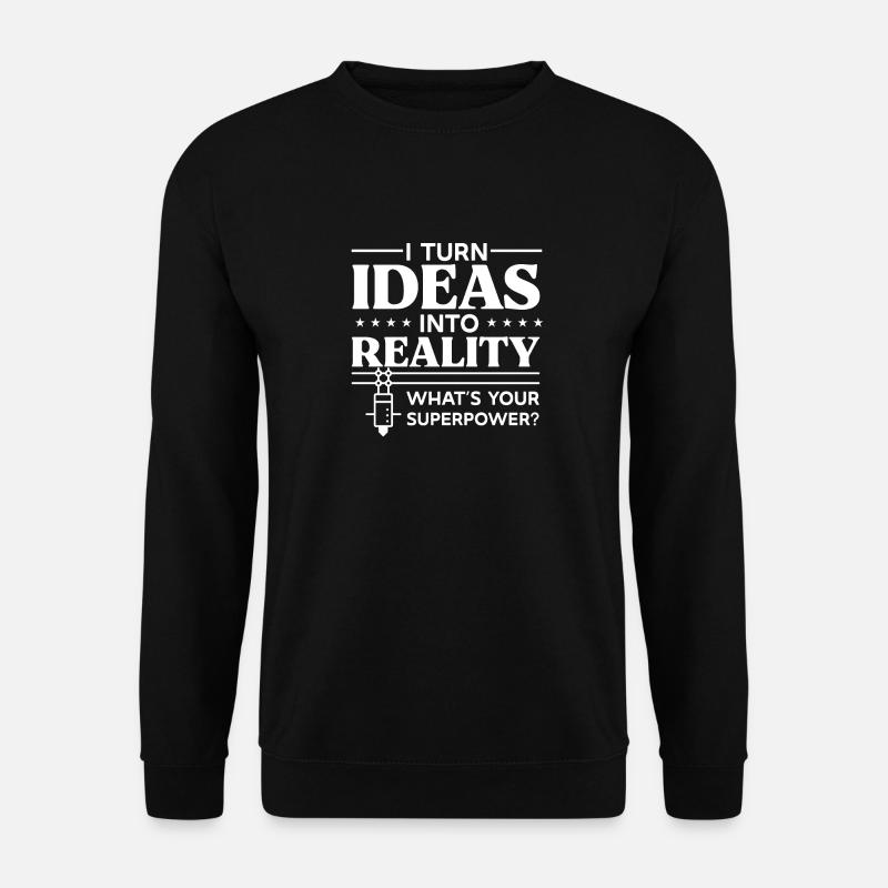Imprimante 3D Impression 3D - Sweat-shirt Unisexe - noir