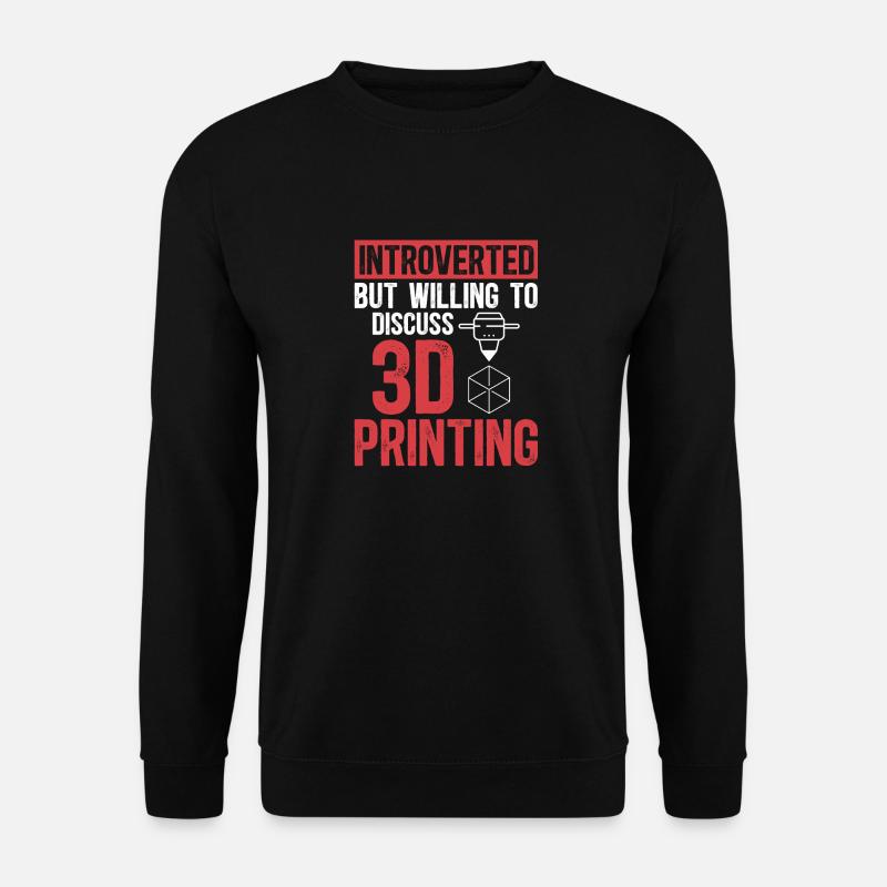 3D Printer 3D Printing - Unisex Sweatshirt - black
