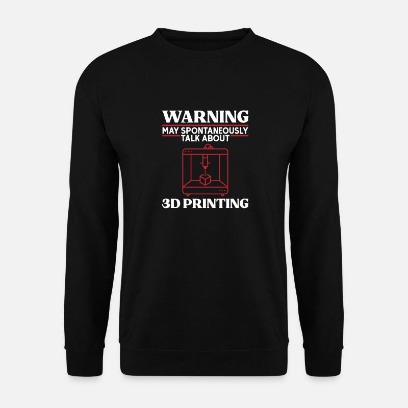 Imprimante 3D Impression 3D - Sweat-shirt Unisexe - noir