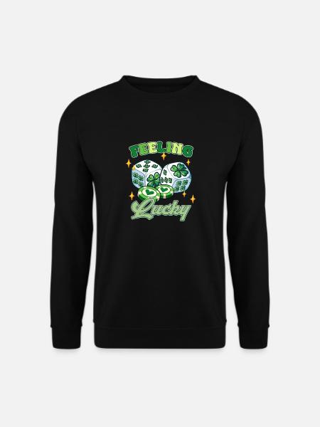 Feeling Lucky St Patricks Day - Unisex Sweatshirt - black