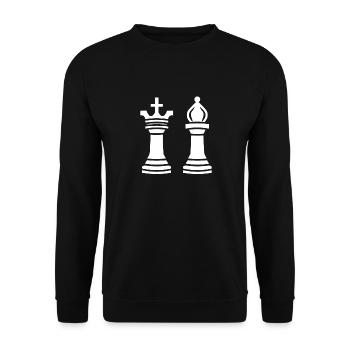 Chess Games - Unisex Sweatshirt - black - Front - Alina (178cm) & Michal (187cm)