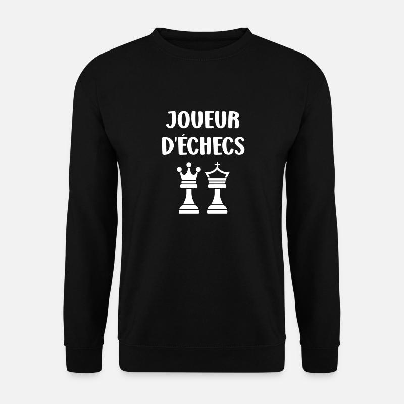 Humour échecs - Sweat-shirt Unisexe - noir