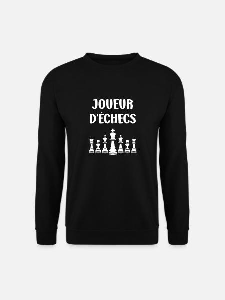 Humour échecs - Sweat-shirt Unisexe - noir