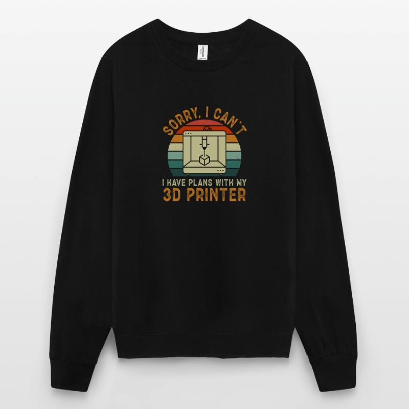 3D Printer 3D Printing Unisex Sweatshirt