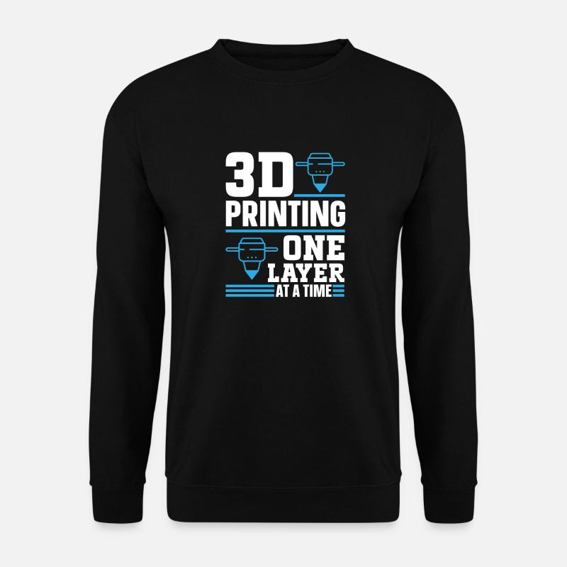 Imprimante 3D Impression 3D - Sweat-shirt Unisexe - noir