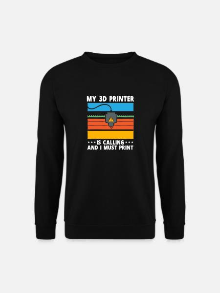 3D Printer 3D Printing - Unisex Sweatshirt - black