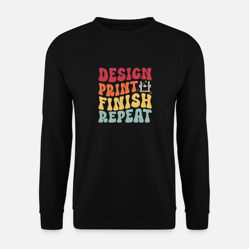 Imprimante 3D Impression 3D - Sweat-shirt Unisexe - noir