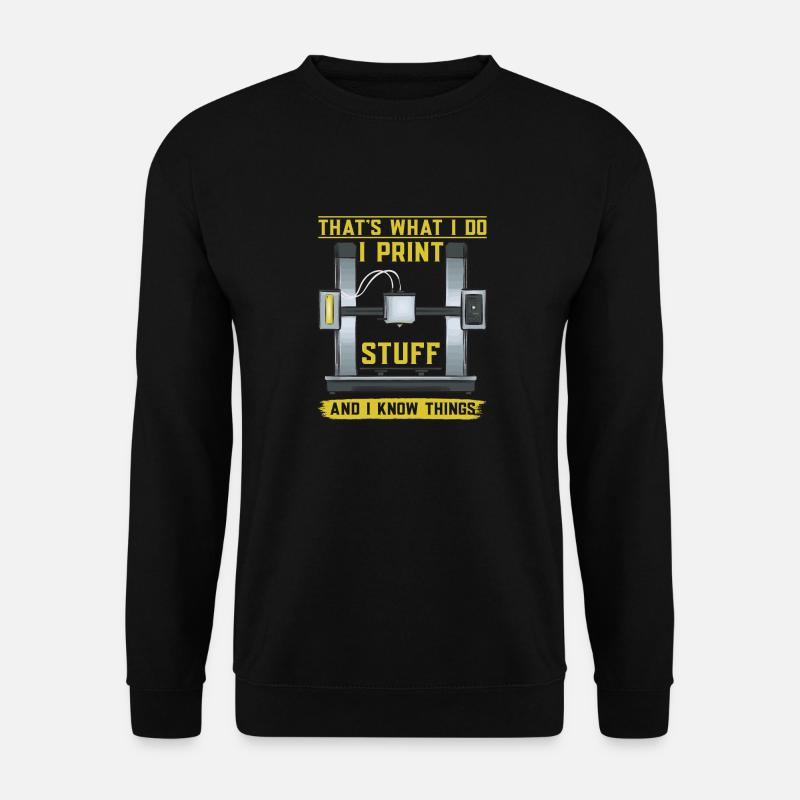 Imprimante 3D Impression 3D - Sweat-shirt Unisexe - noir
